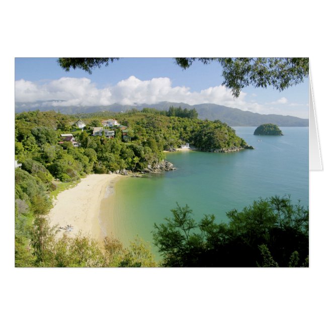 Cartão Able Tasman NP, Nelson, Nova Zelândia. As muitas (Frente Horizontal)