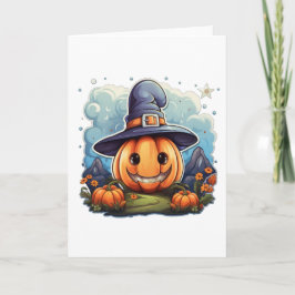 Cartão Abóbora de mago 