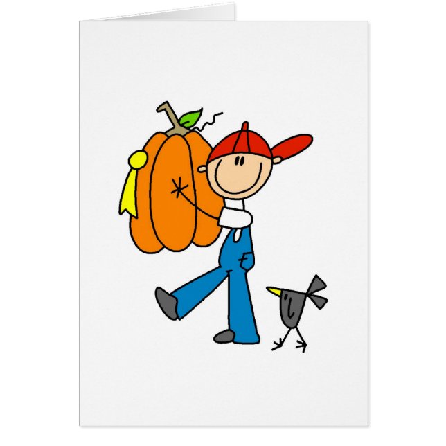 Cartão Abóbora de outono (Frente)