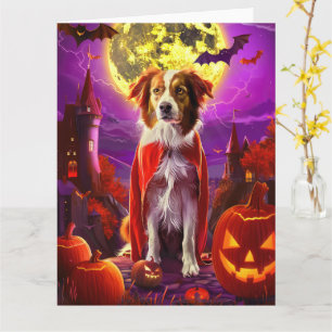 Cartão Abóbora de Vampiro Nova Scotia Duck Toller Hallowe