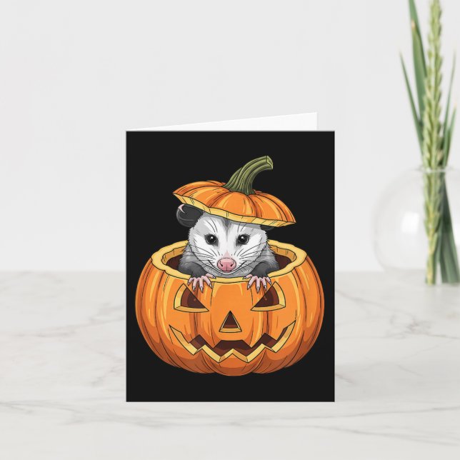 Cartão Abóbora Ssum - Halloween Engraçado  (Frente)