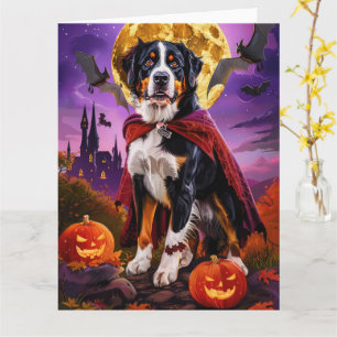 Cartão Abóboras de Vampiro do Grande Suiço de Halloween