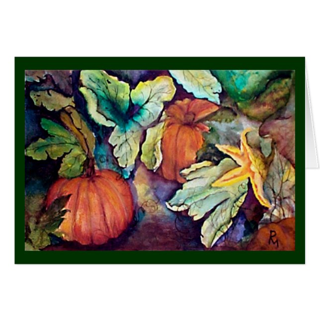 Cartão Abóboras do bebê (Frente horizontal)