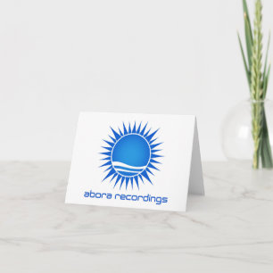 Cartão Abora Recordings Note Card (Large Image)