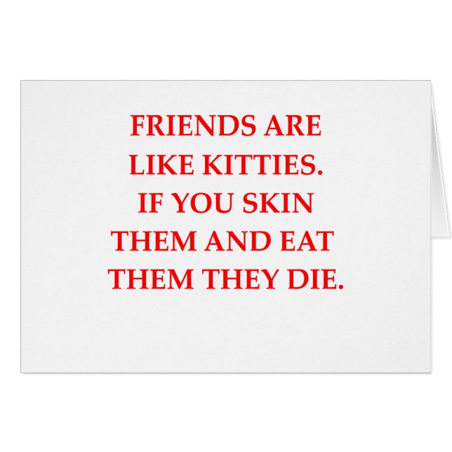 Cartão aborrecedor do gato (Frente Horizontal)