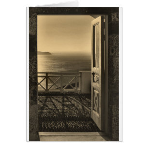 Cartão Abra porta-Retro