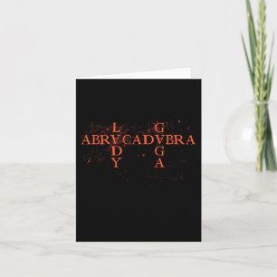 Cartão Abracadabra Vintage Triangle Gótica Para Homens Mu