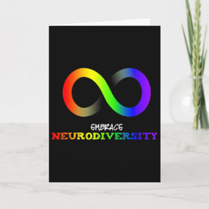 Cartão Abraçar a Neurodiversidade Autismo Asd Tdah Arco-í