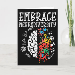 Cartão Abraçar a Neurodiversidade Consciência do Autismo
