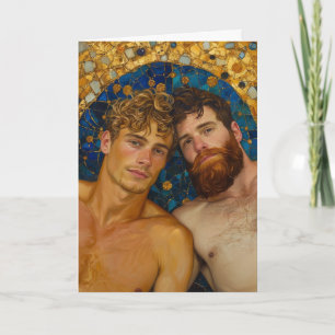Cartão Abraço Mosaico Dourado