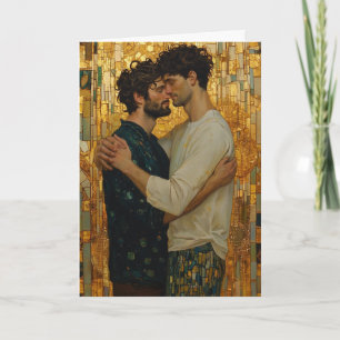 Cartão Abraço Mosaico Dourado