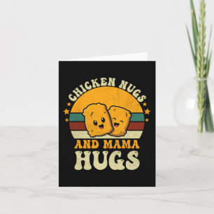Cartão Abraços de Nugs e Mamãe para o Amor por Nuggets de