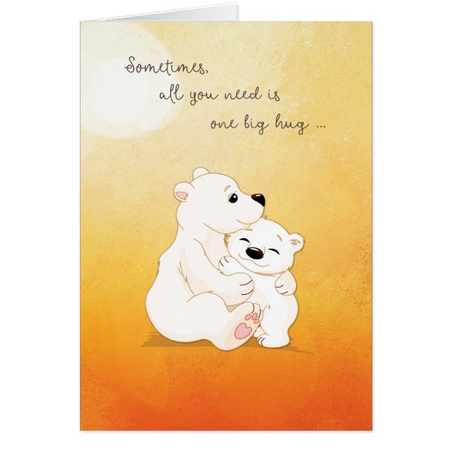 Cartão Abraços De Urso Para Você (Frente)