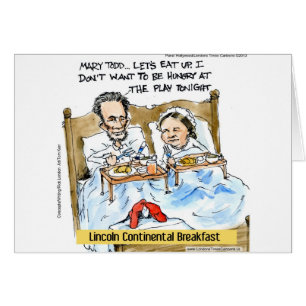 Cartão Abraham Lincoln E Mary Todd Café Da Manhã Na Cam