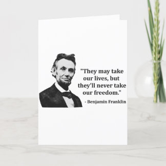 Cartão Abraham Lincoln Troll Quote