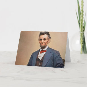 Cartão Abraham Lincolon
