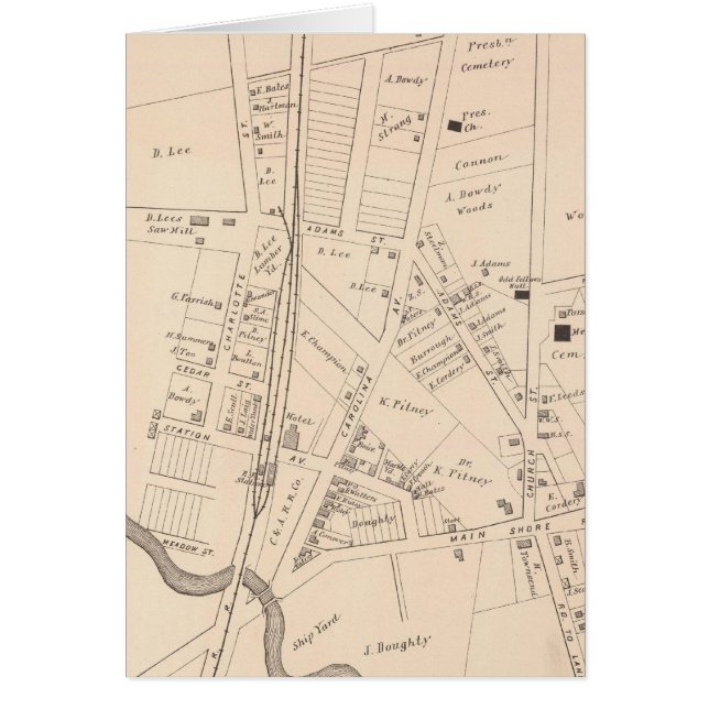 Cartão Absecon, Nova Jersey (Frente)