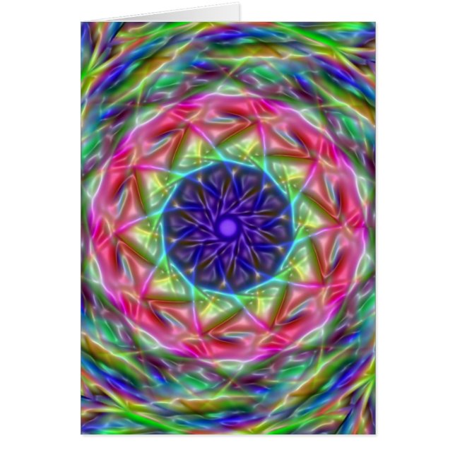 Cartão Abstenções Colorful Kalido (Frente)