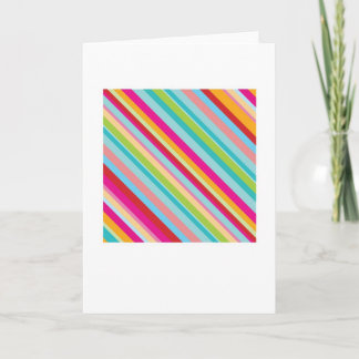 Cartão Abstract Arty Greetings Card - Diagonal Stripes