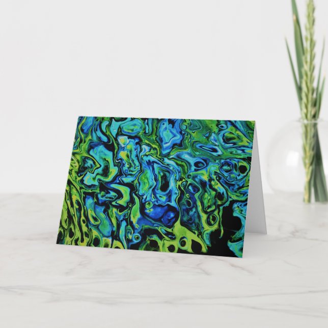 Cartão Abstract Color Study 163, card (Frente)