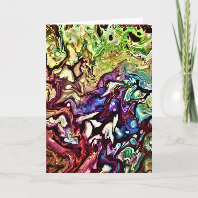 Cartão Abstract Color Study 235, card (Frente)