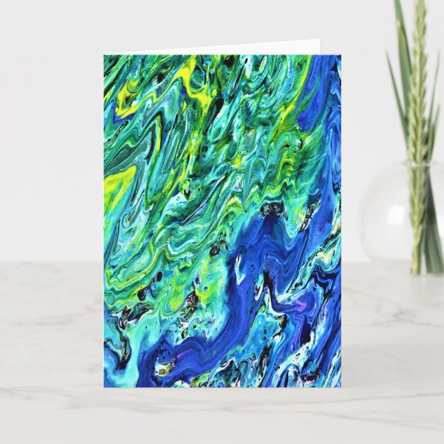 Cartão Abstract Color Study 58, card (Frente)