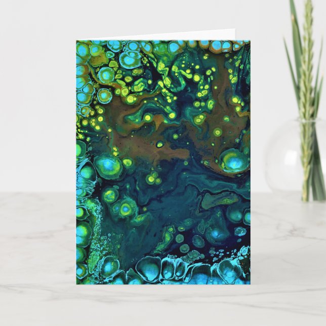 Cartão Abstract Color Study 6, card (Frente)