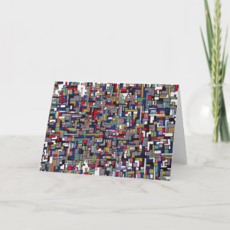 Cartão Abstract Design: Cyber Pop Abstract Fractal