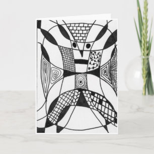 Cartão Abstract Design Greeting "Yappy Dog"