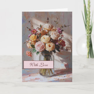 Cartão Abstract Florals Greeting Card