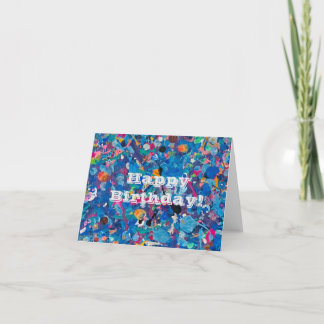 Cartão Abstract Fun Birthday Card