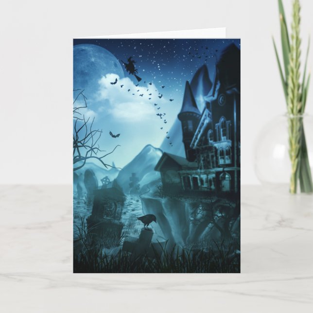 Cartão Abstract Halloween Backgrounds (Frente)