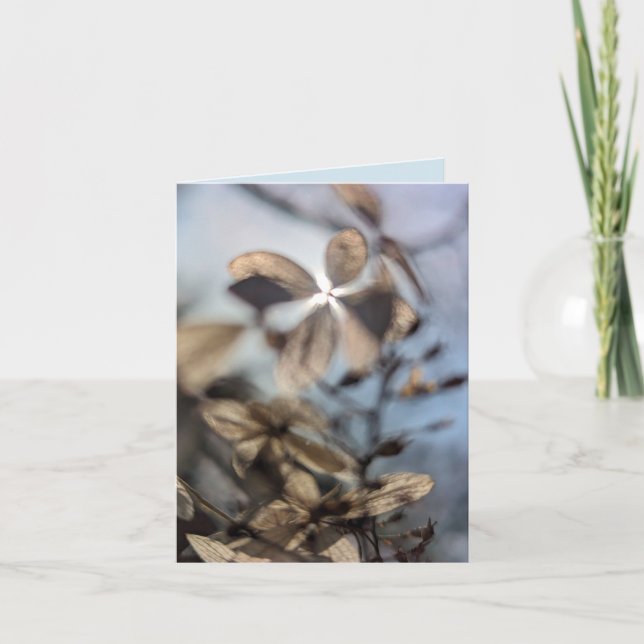 Cartão Abstract Hydrangea (Frente)