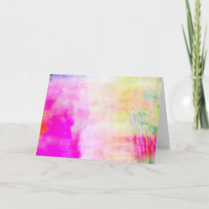 Cartão Abstract Pastel Blank Note Card