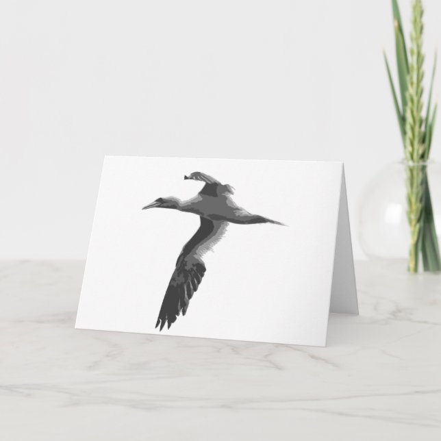 Cartão Abstract Sea Birds (Frente)