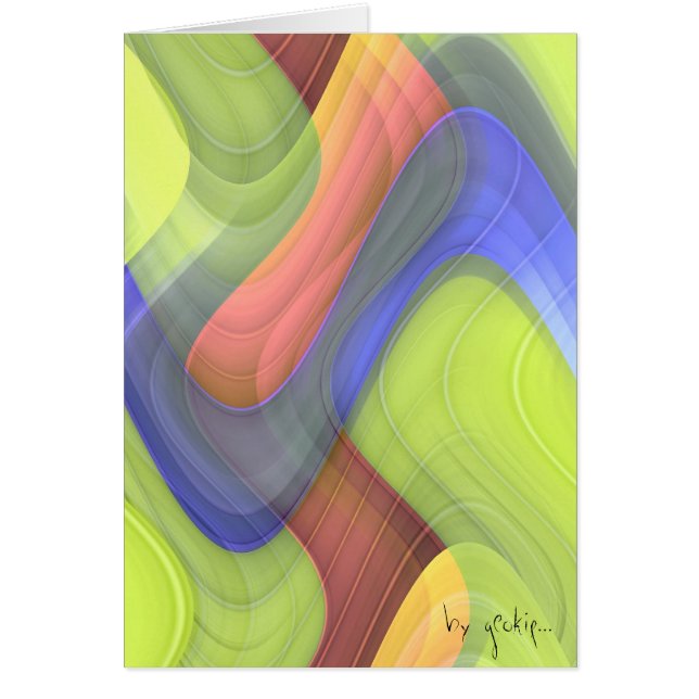 Cartão abstrato (Frente)