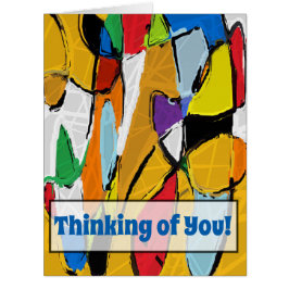 Cartão Abstrato amarelo