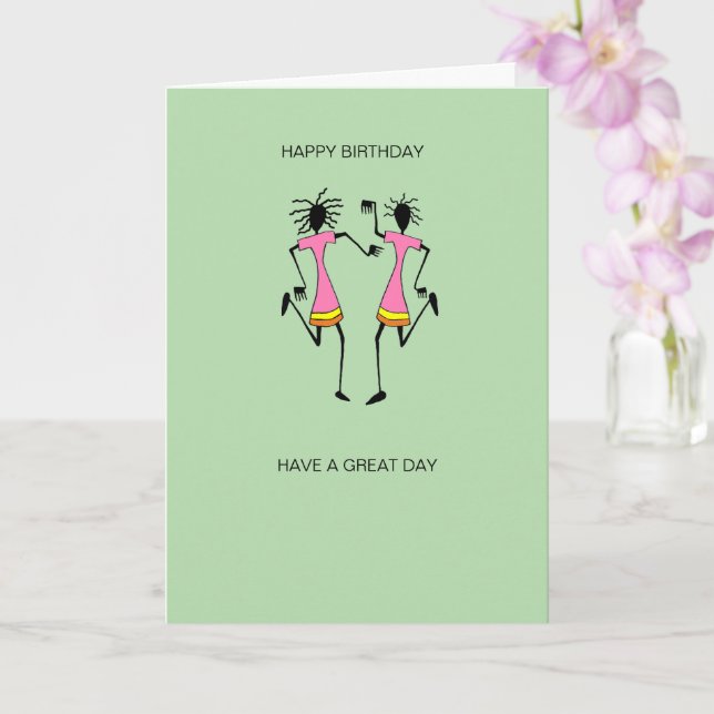 Cartão Abstrato, Aniversário do Partido Espetacular de Ar (Orquídea)