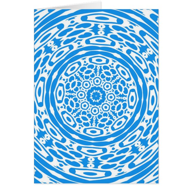 Cartão Abstrato Art Azul (Frente)