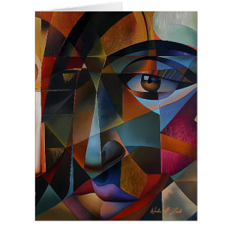 Cartão Abstrato art colorido