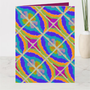 CARTÃO ABSTRATO-ART MISTY BLUE E CLOUDDY DREAM CARAMEL