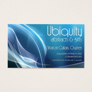 cartão abstrato branco azul de ubiquidade