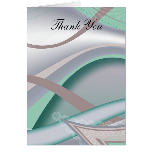 Cartão Abstrato Chocolate Mint (Frente)