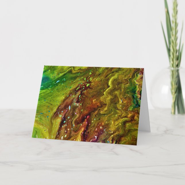 Cartão Abstrato Color Study 11, placa (Frente)