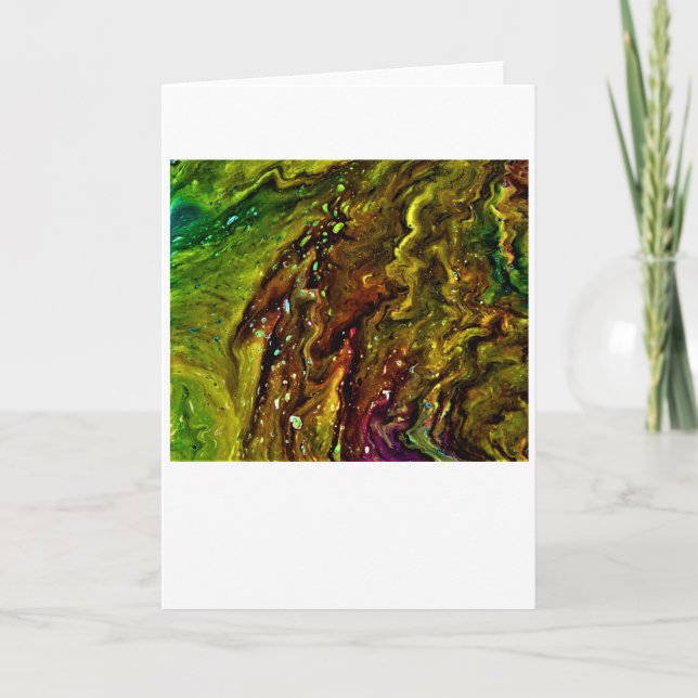 Cartão Abstrato Color Study 11, placa (Frente)