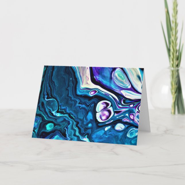 Cartão Abstrato Color Study 120, placa (Frente)