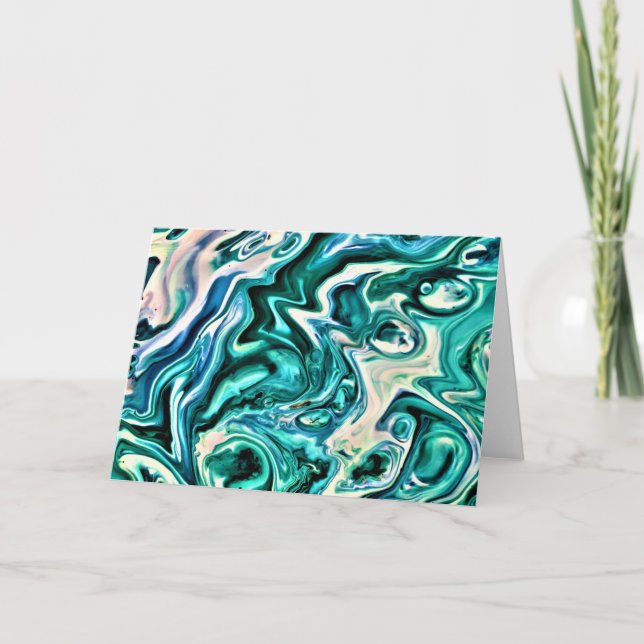 Cartão Abstrato Color Study 121, placa (Frente)