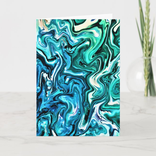 Cartão Abstrato Color Study 123, placa (Frente)