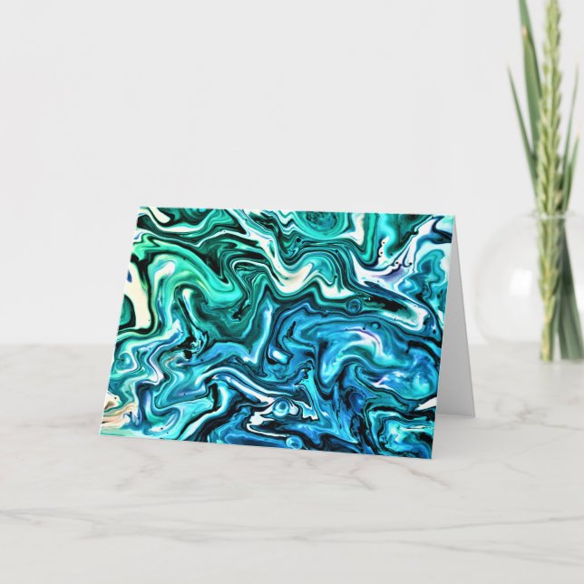 Cartão Abstrato Color Study 123, placa (Frente)