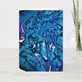 Cartão Abstrato Color Study 124, placa